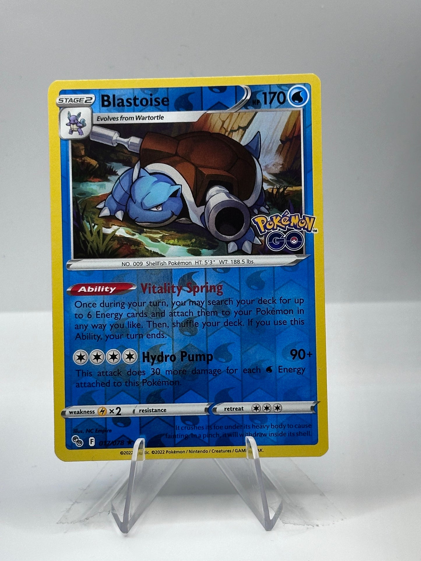 Pokémon Go- Blastoise- 017/078