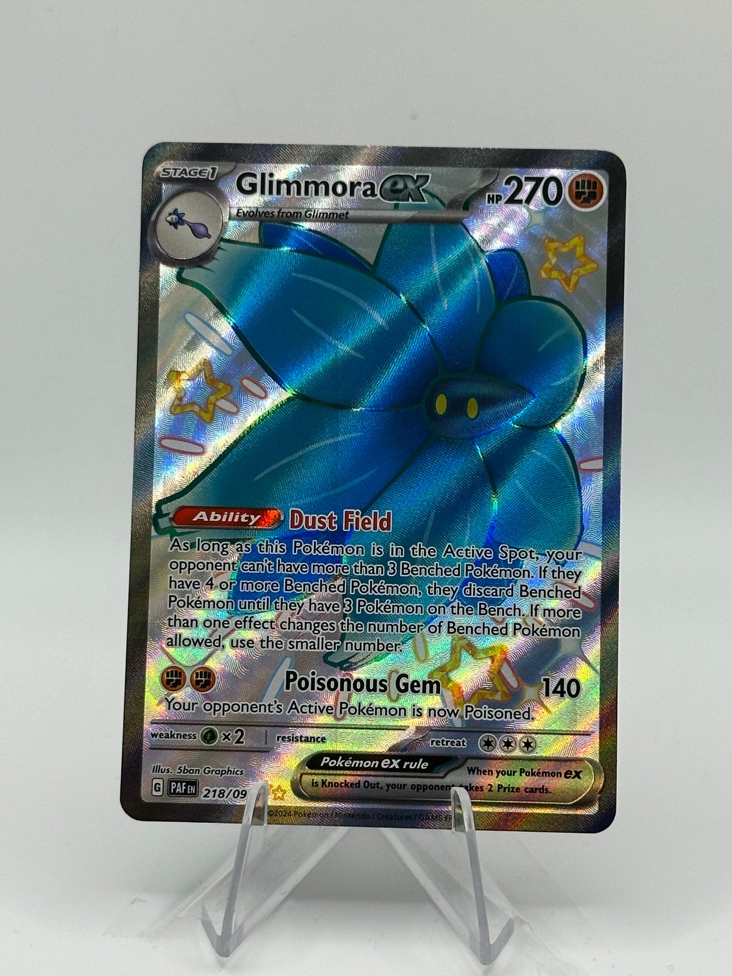 Paldean Fates- Glimmora EX- 218/091