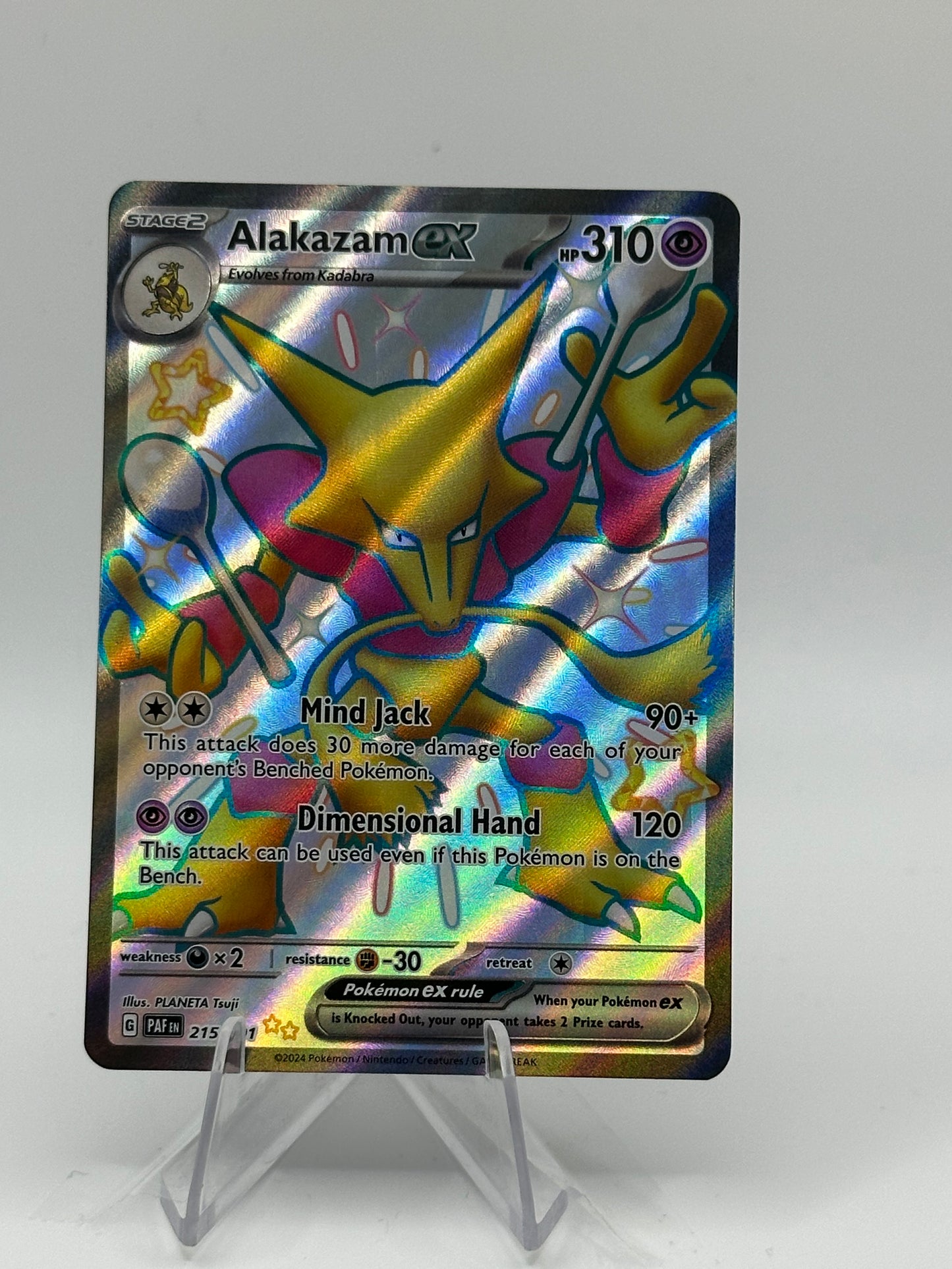 Paldean Fates- Alakazam Ex- 215/091