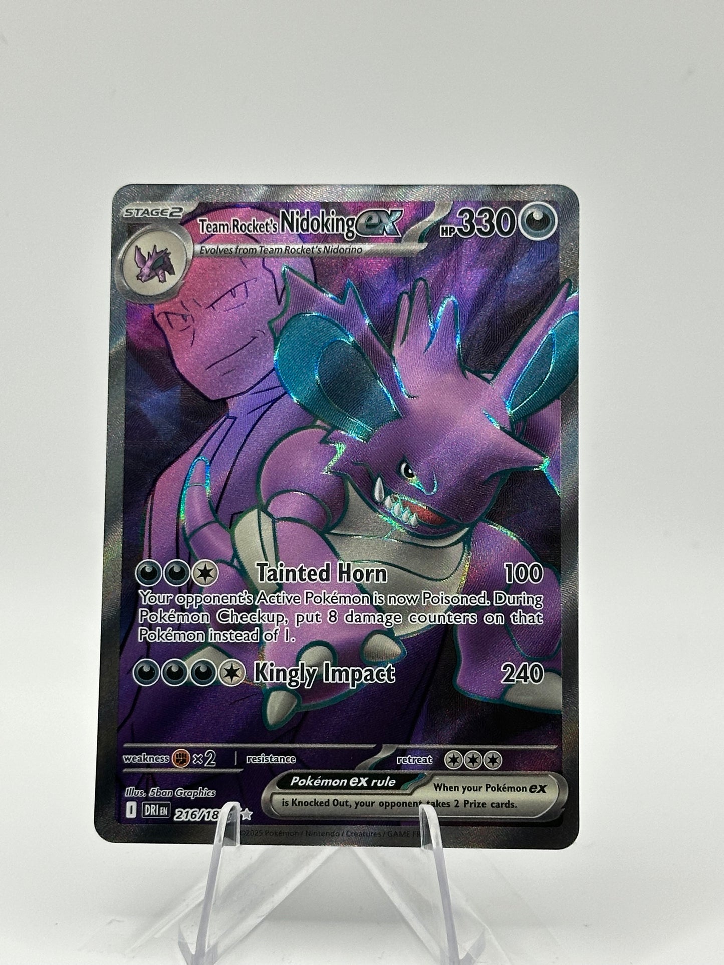 Destined Rivals -Team Rocket’s Nidoking Ex - 216/182