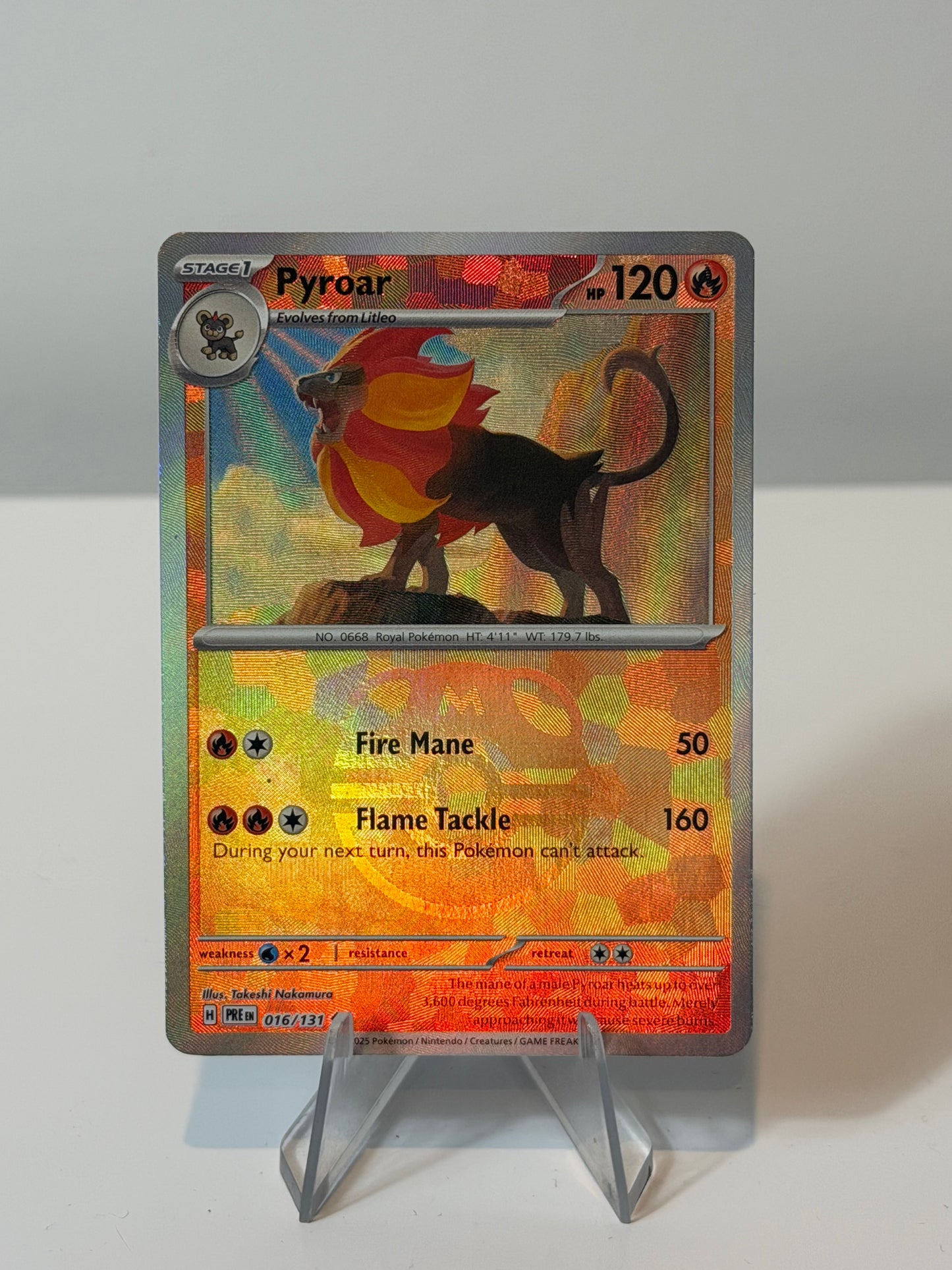 Prismatic Evolutions- Pyroar Masterball- 016/131