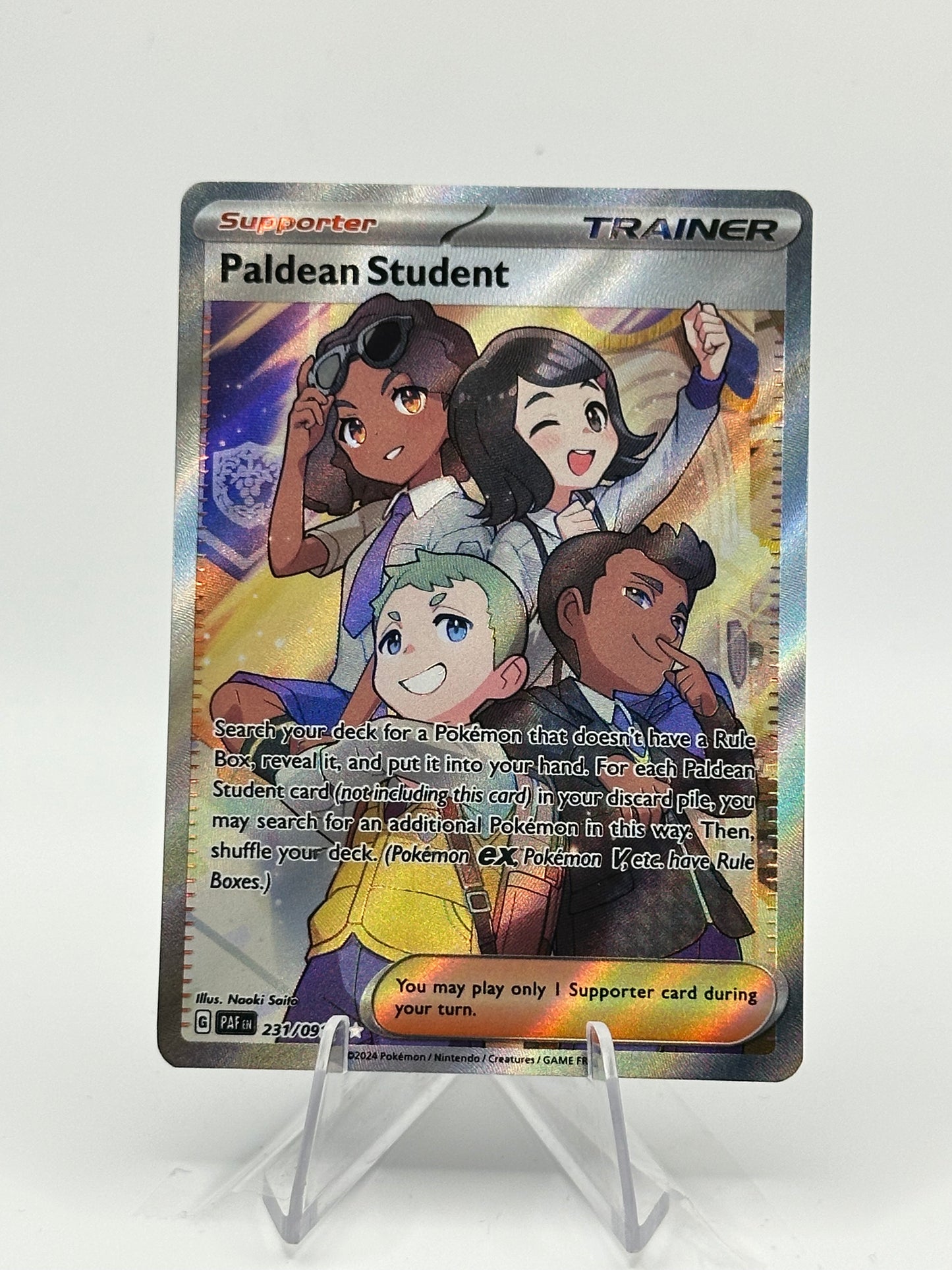 Paldean Fates- Paldean Student- 231/091