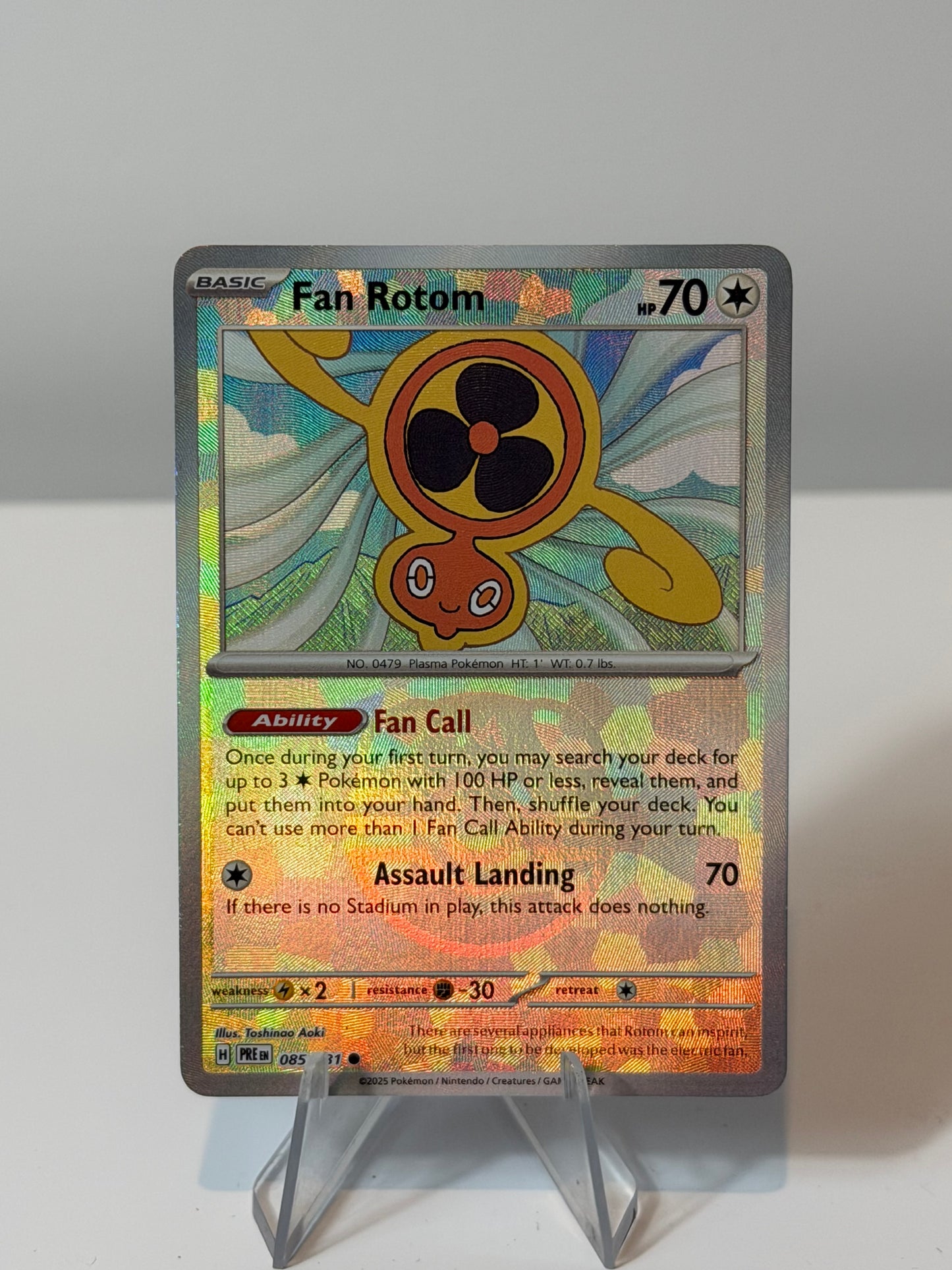 Prismatic Evolutions- Fan Rotom Masterball- 085/131