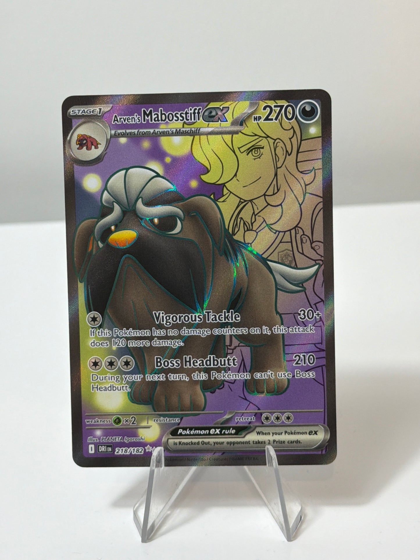 Destined Rivals- Arven’s Mabosstiff Ex- 218/182