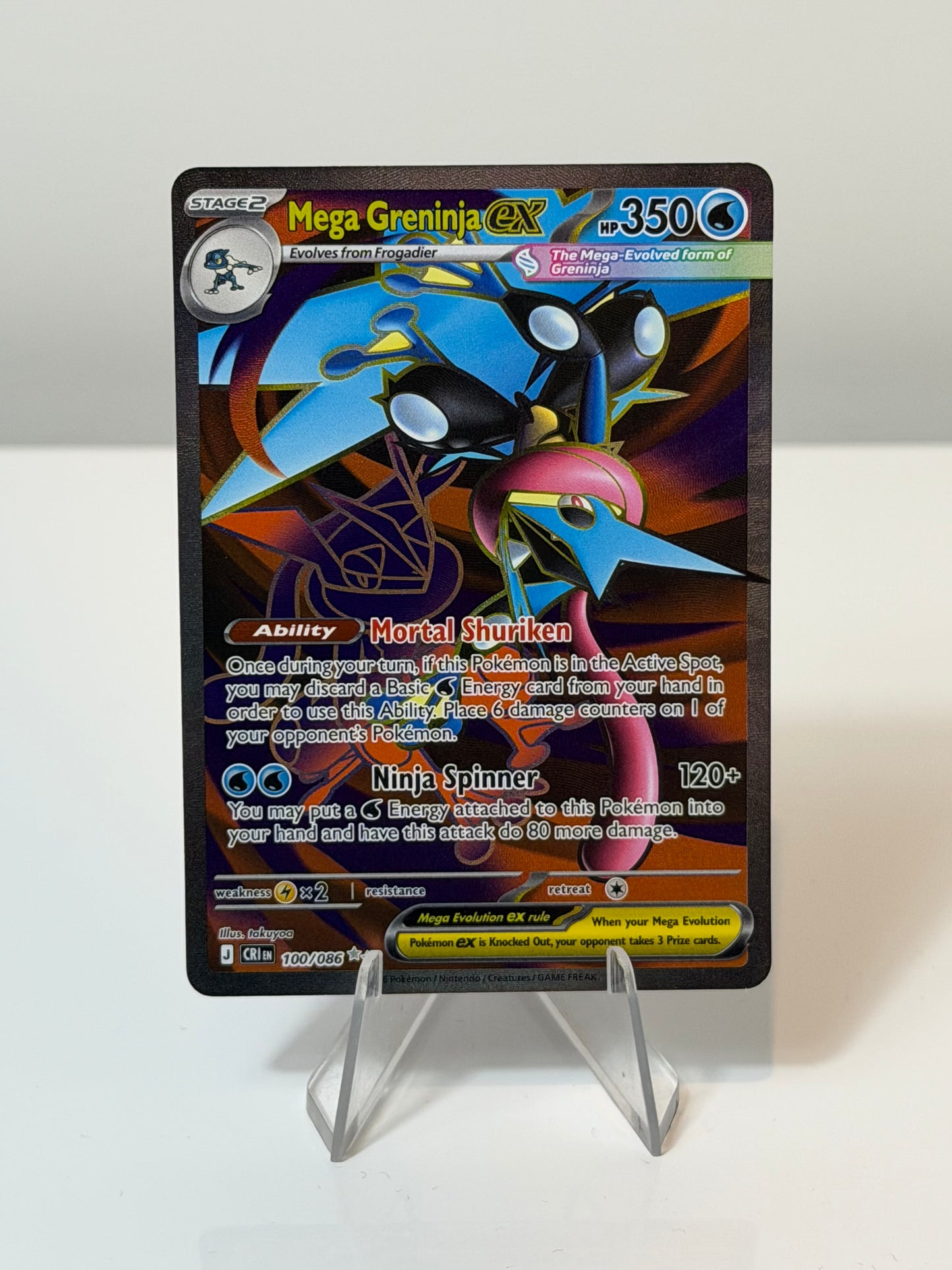 Chaos Rising- Mega Greninja Ex- 100/086
