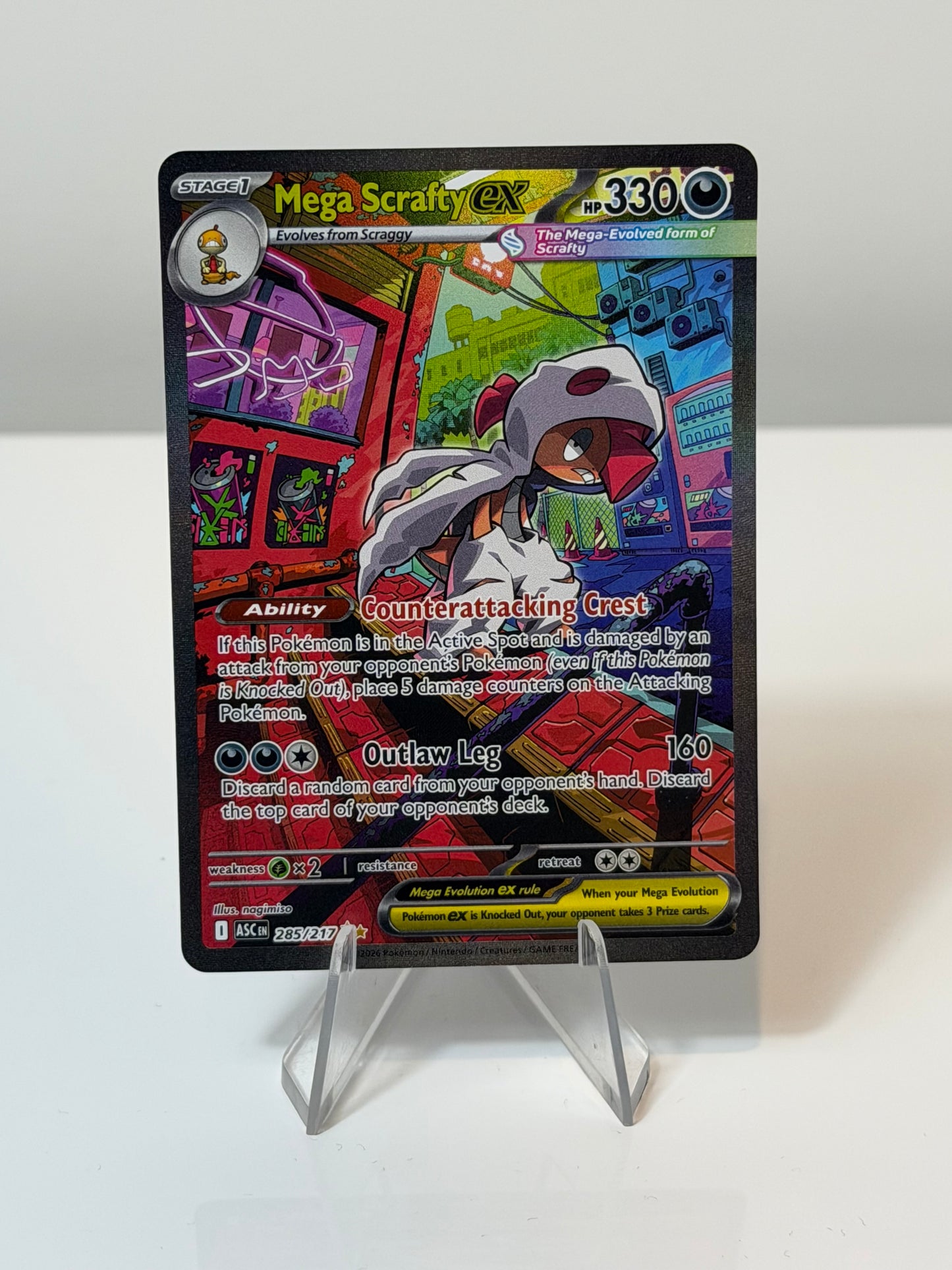 Ascended Heroes- Mega Scrafty Ex- 285/217