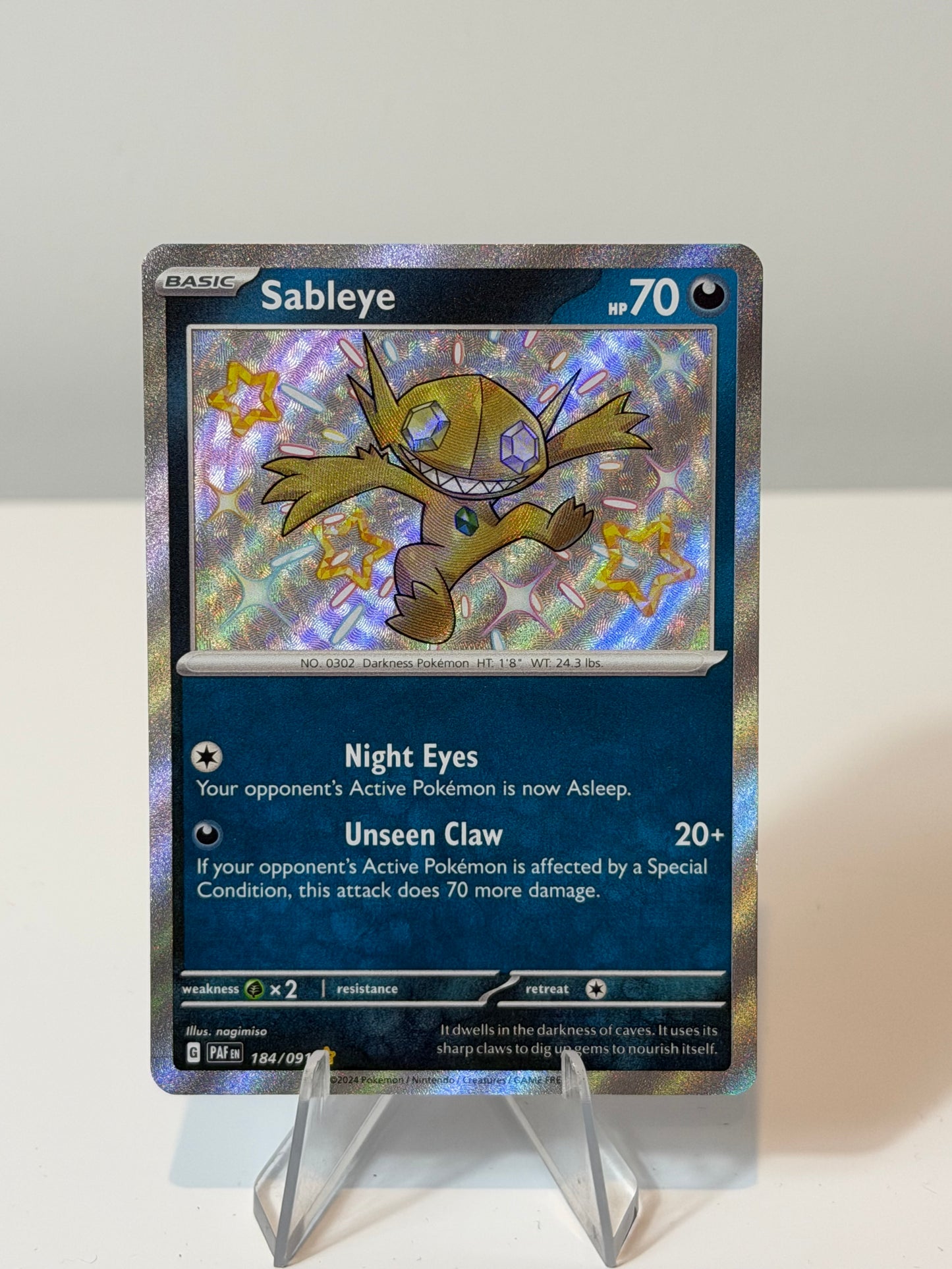 Paldean Fates- Sableye- 184/091