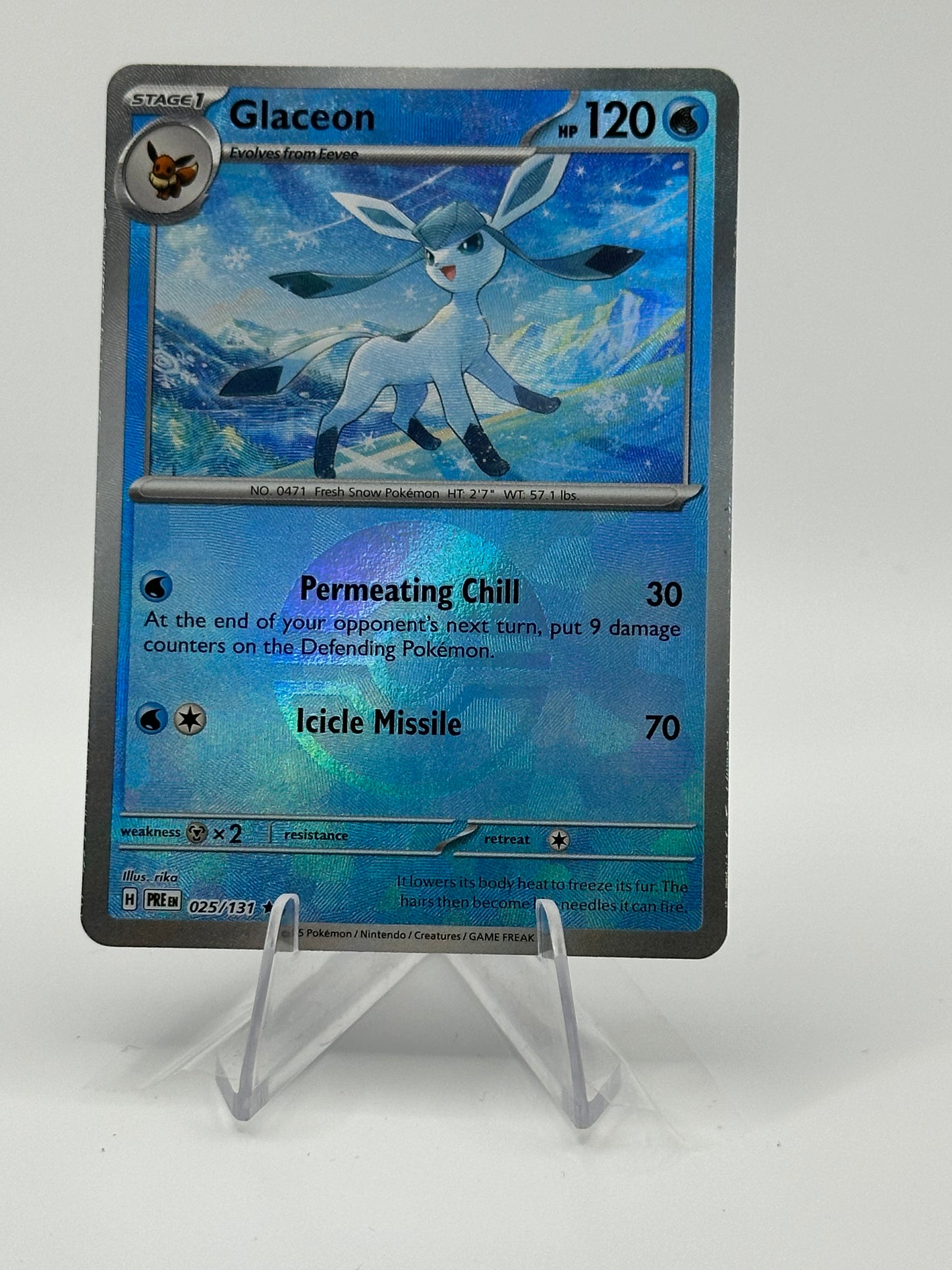 Prismatic Evolutions- Glaceon Pokeball- 025/131