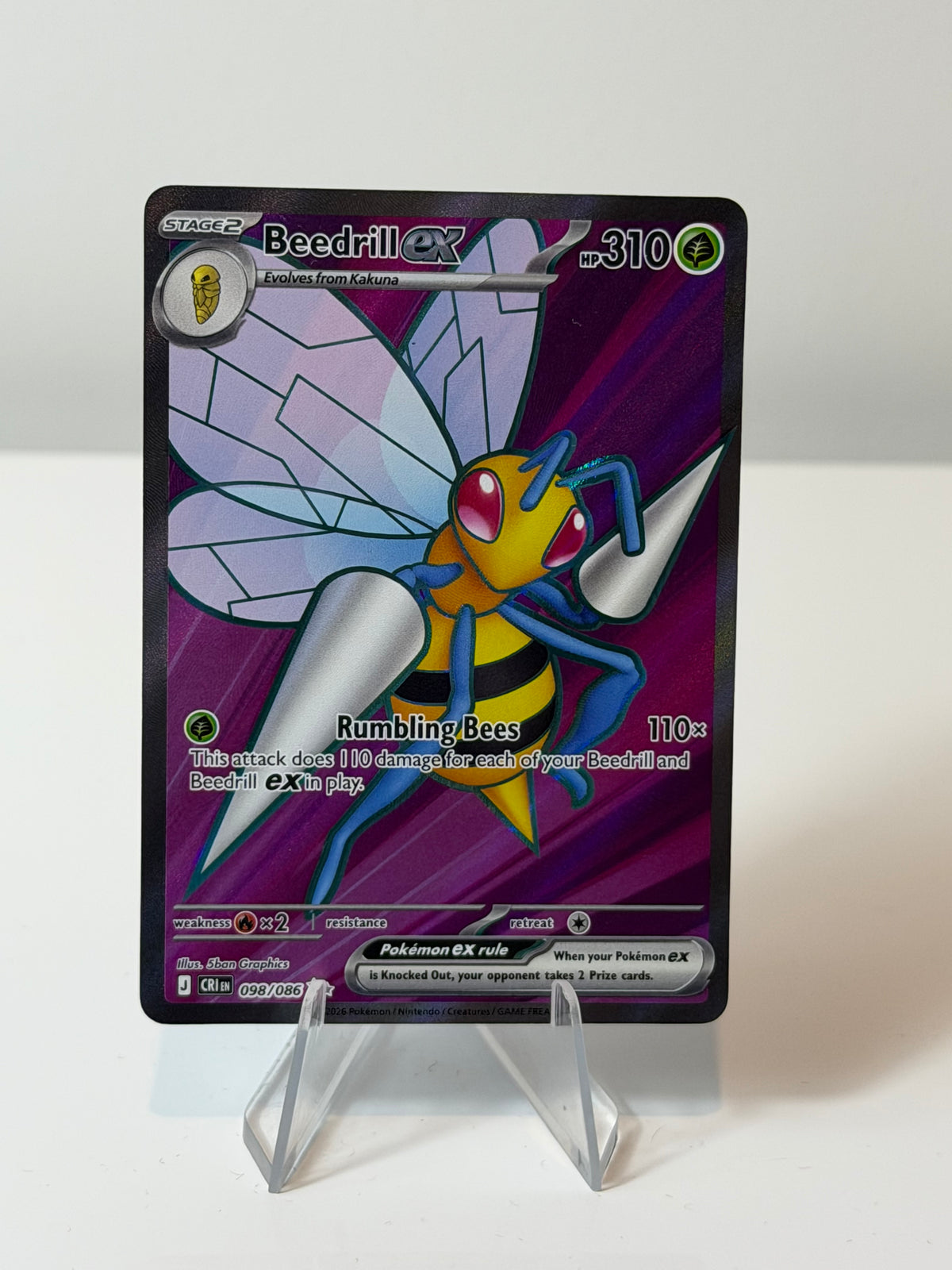 Chaos Rising - Beedrill Ex- 098/086