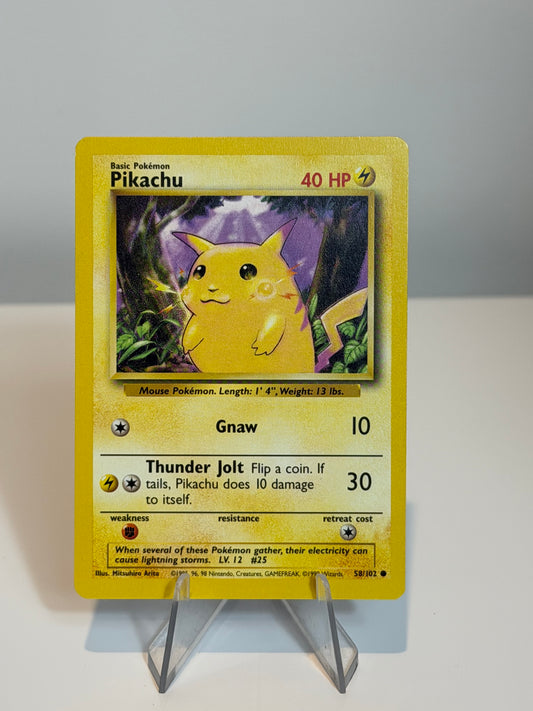 Base Set -Pikachu - 58/130