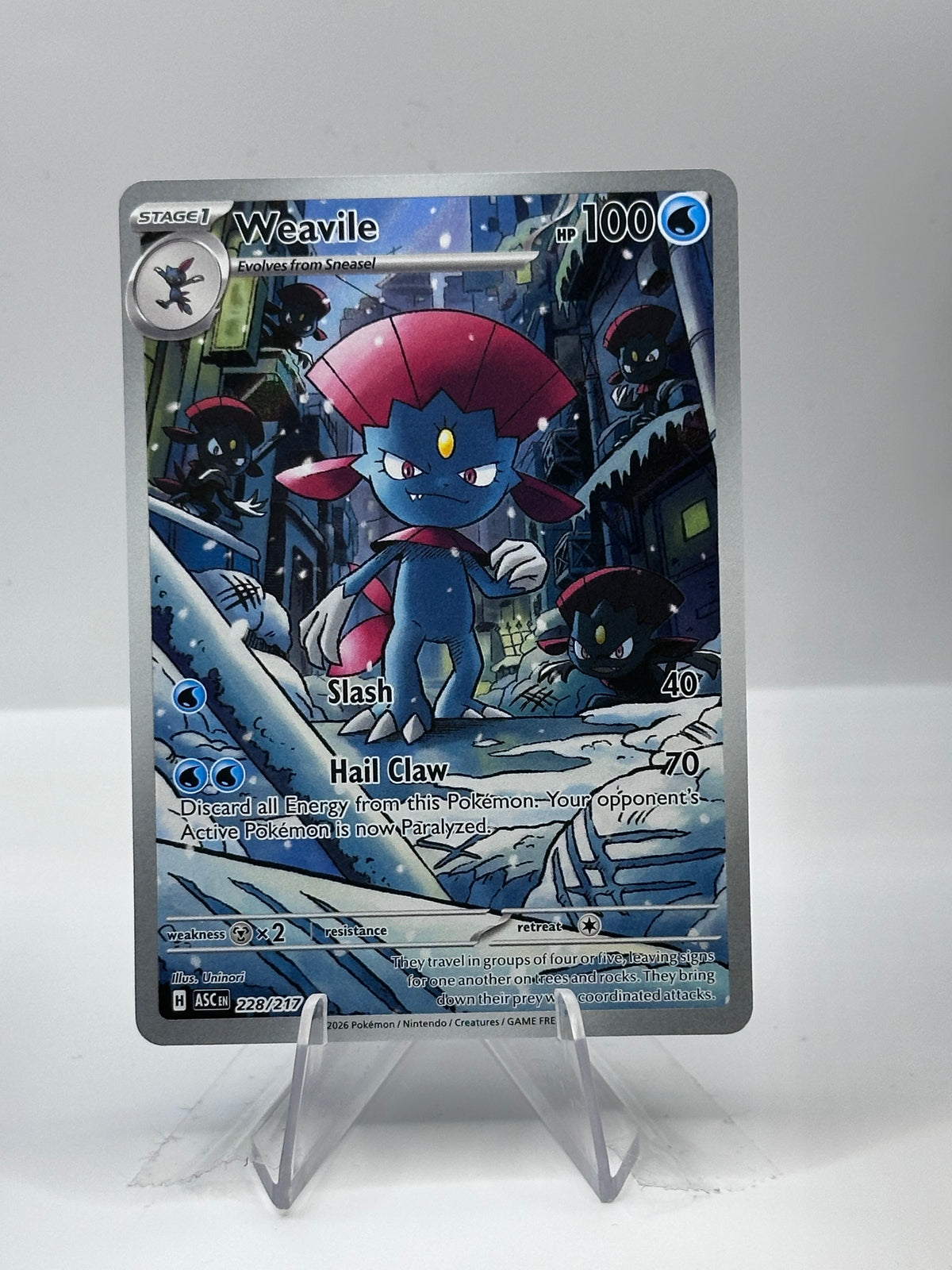 Ascended Heroes- Weavile- 228/217