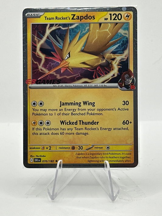 Destined Rivals - Team Rocket’s Zapdos (Stamped)- 070/182