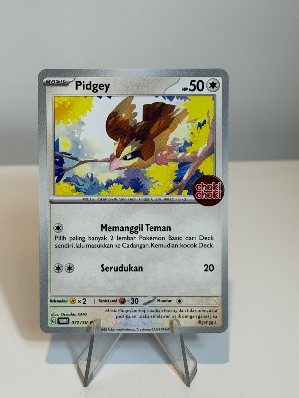 Promo- Pidgey Choki Choki (Indonesian)- 072/SV-P