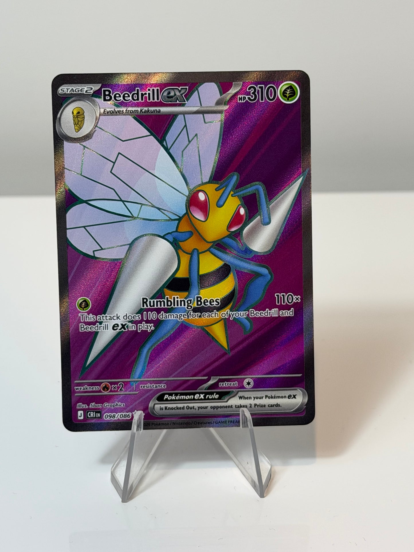 Chaos Rising- Beedrill Ex- 098/086