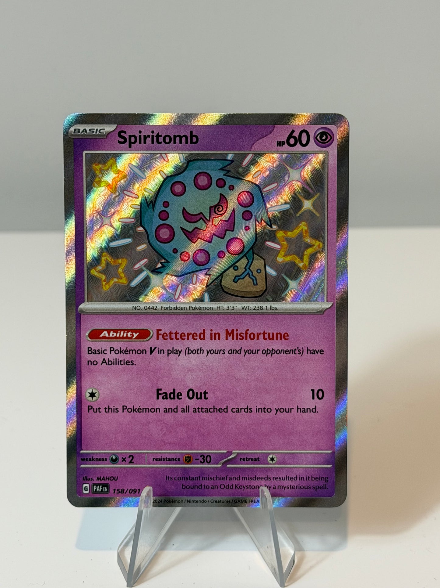 Paldean Fates- Spiritomb- 158/091