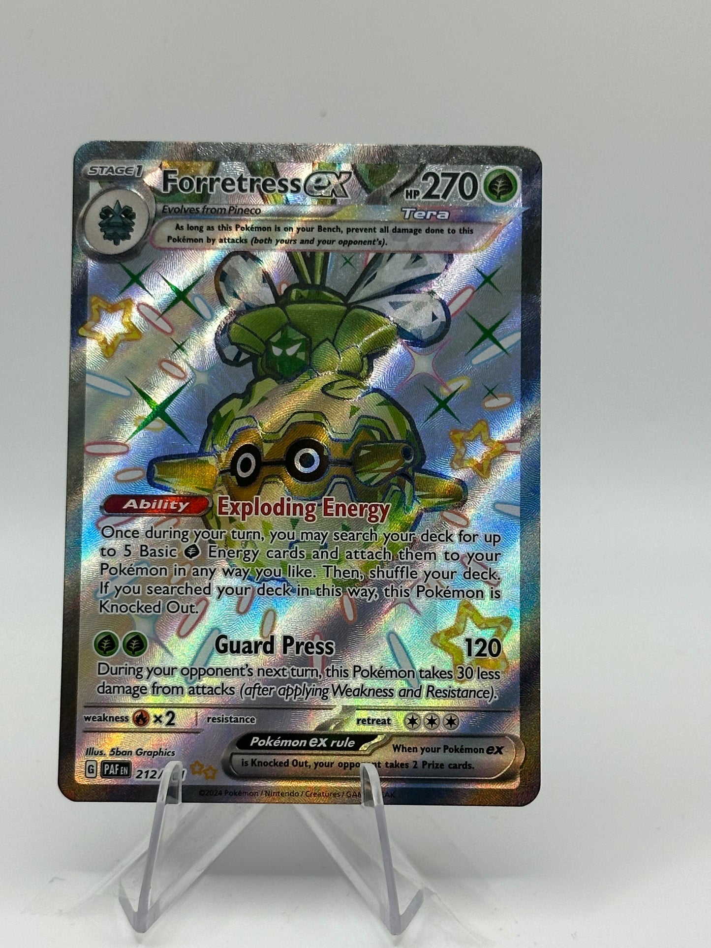 Paldean Fates- Forretress EX- 212/091