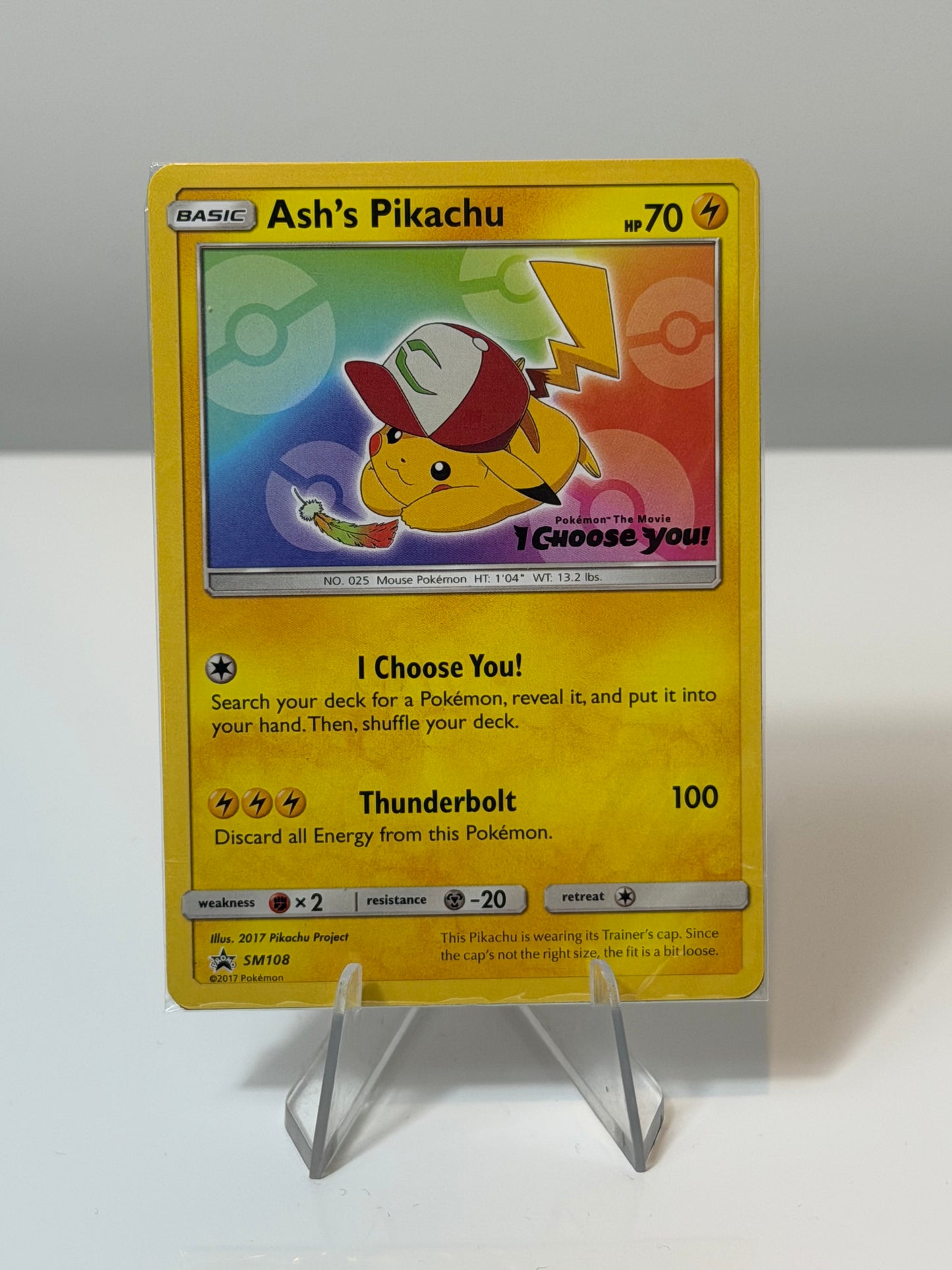 Black Star Promo -Ash’s Pikachu (Sealed)- SM108