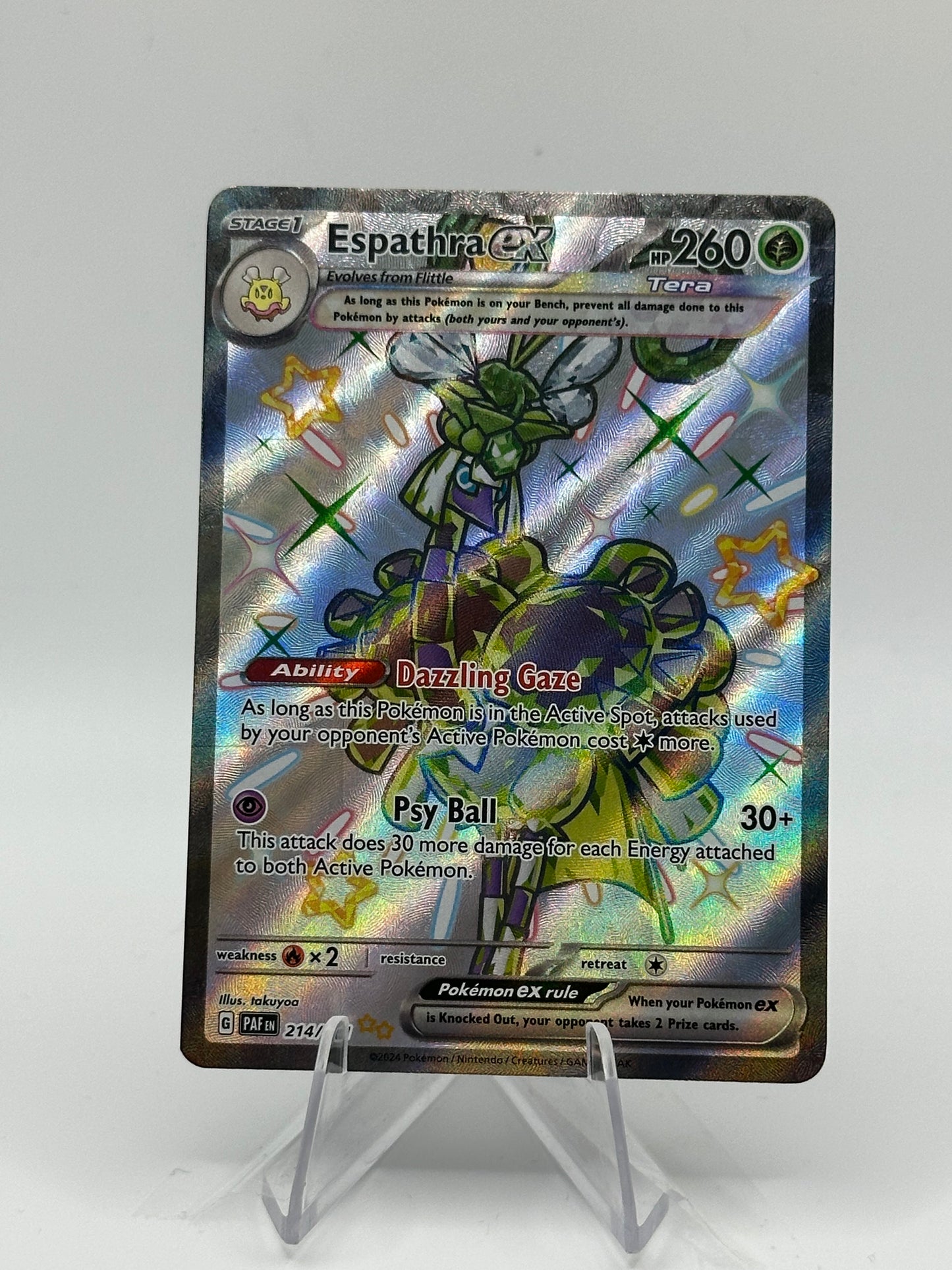 Paldean Fates- Espathra EX- 214/091