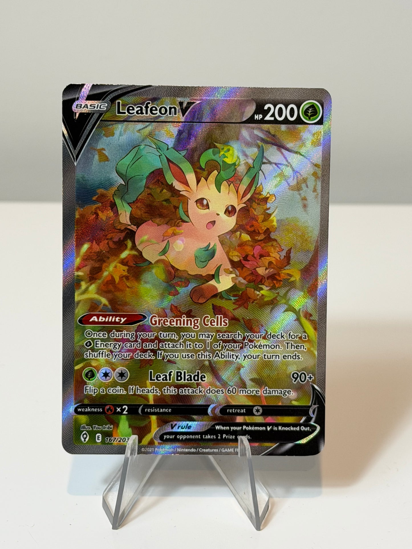 Evolving Skies- Leafeon V- 167/203