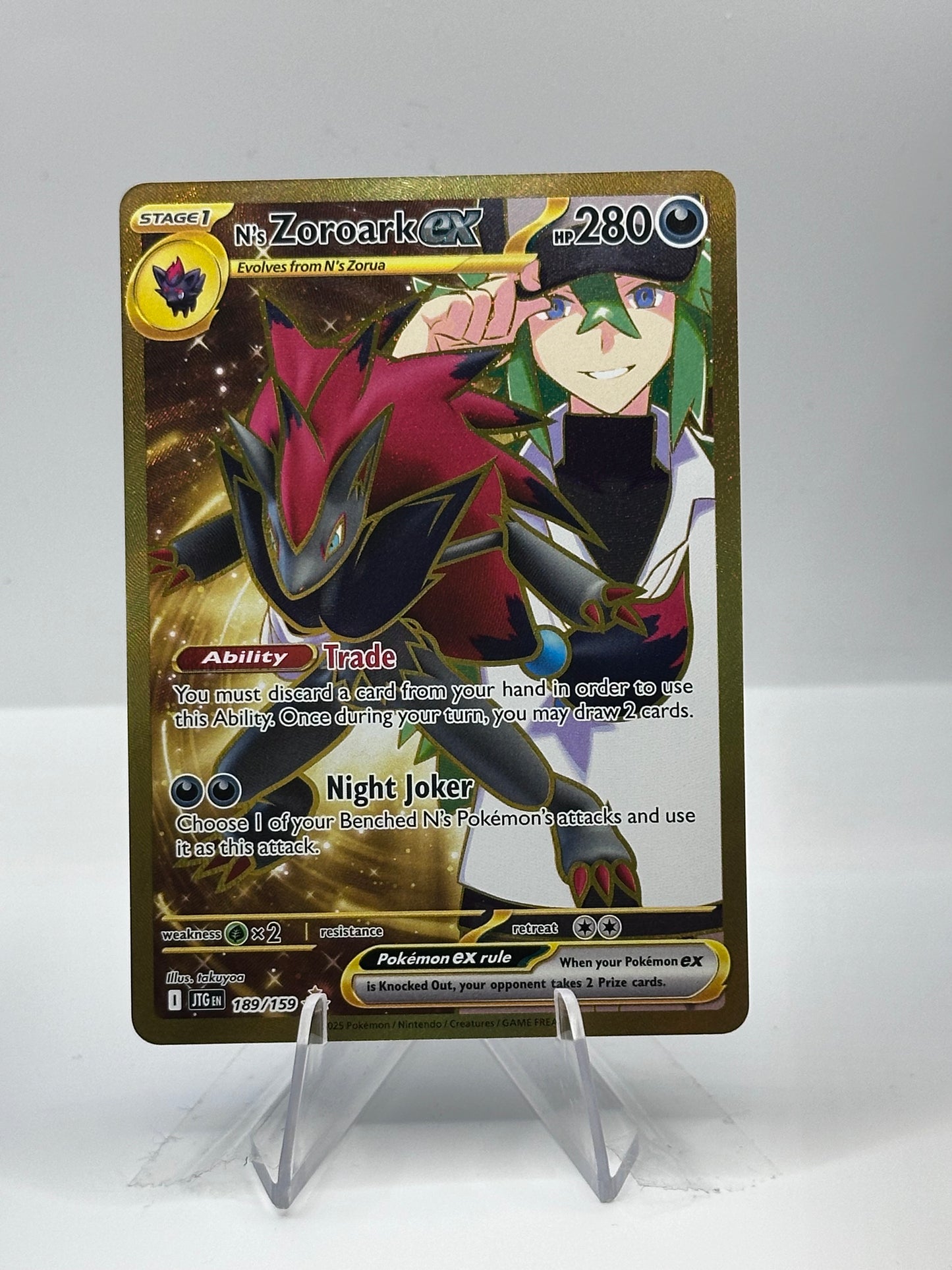 Journey Together- N’s Zoroark Ex- 189/159